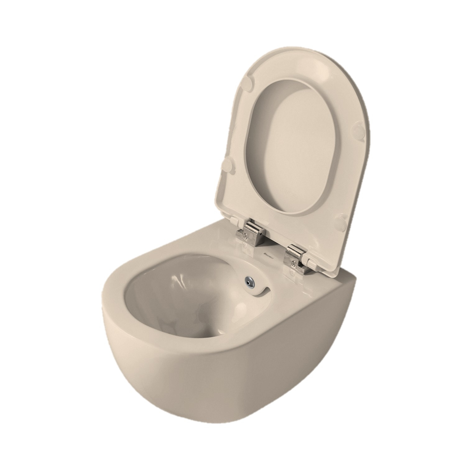 Sanigoods Alpha Rimless randloos wandcloset mat cappuccino met sproeier