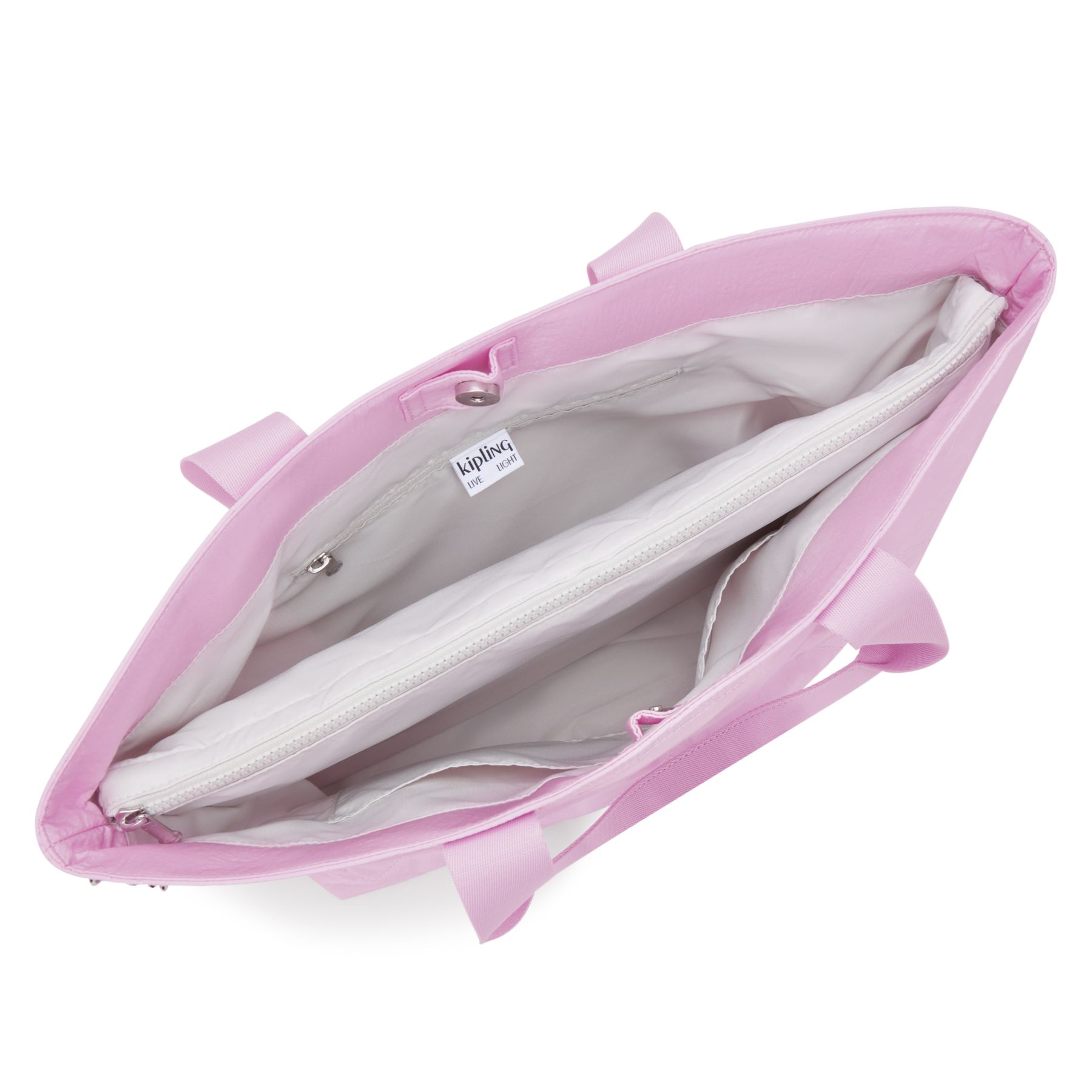 COLISSA Grand fourre-tout avec compartiment pour ordinateur portable - Blooming Pink Quilt