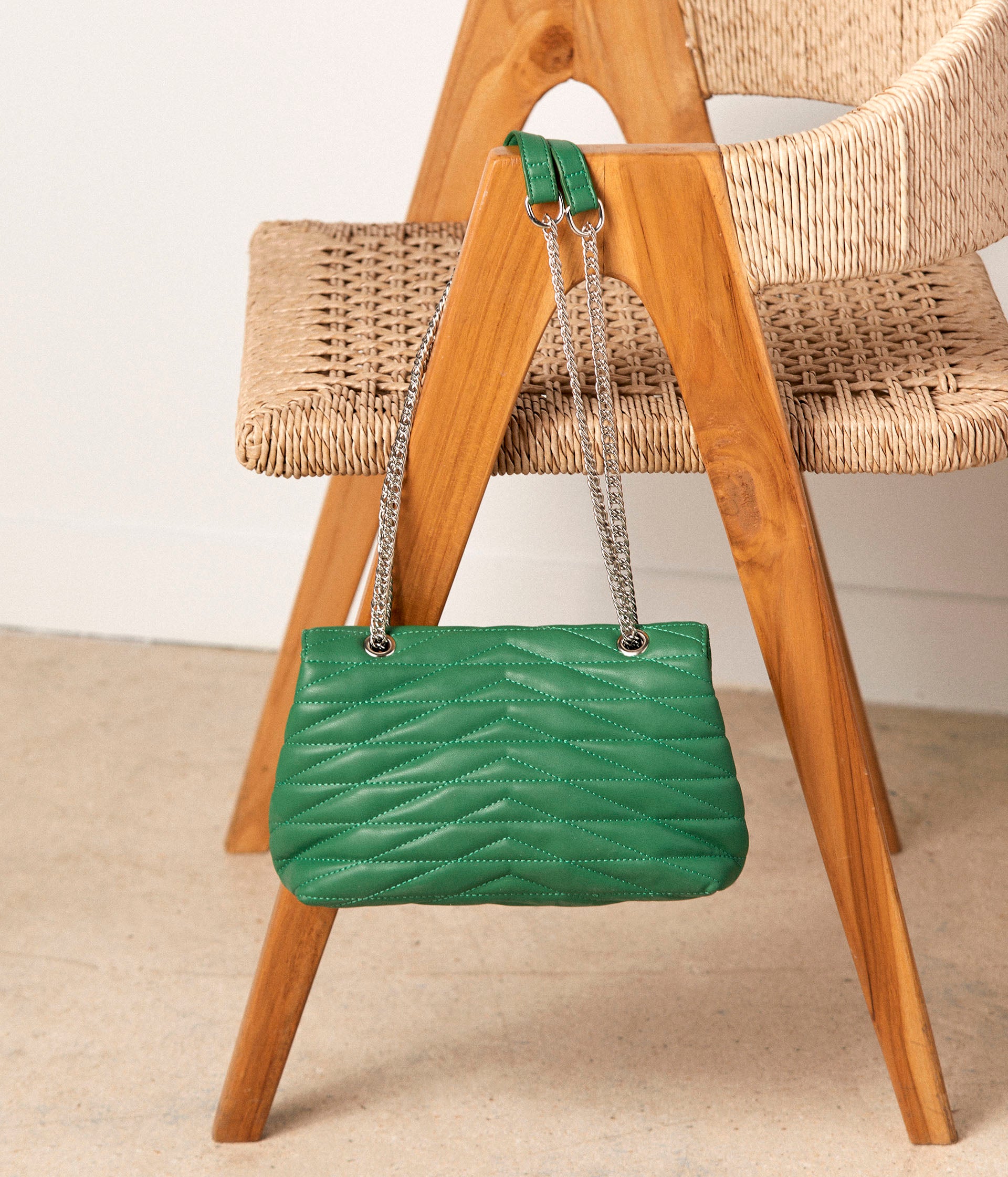 Sac à main vert Charles