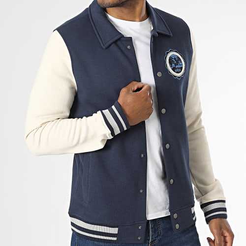 Veste Teddy 20715361 Bleu Marine Beige