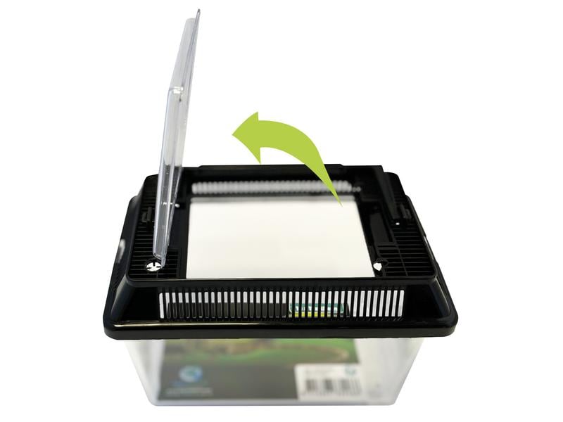 Repto Kunststoffterrarium Breedingbox S, 18 x 11 x 12 cm Allzweckterrarium für Reptilien, Amphibien, Mäuse, Spinnentiere und Insekten