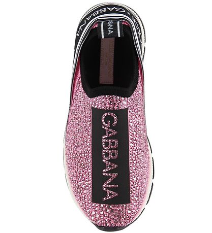 Dolce & Gabbana Sneakers - Rosa m. Strassstein