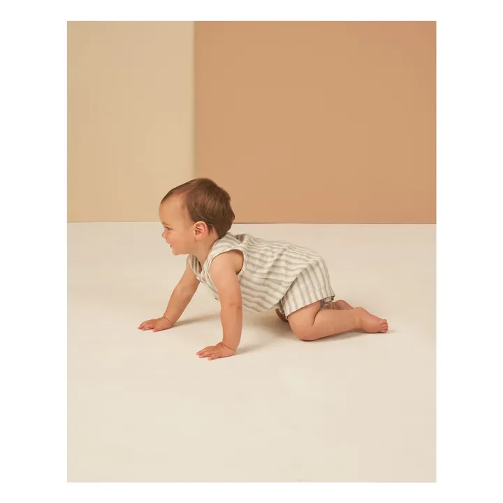 Rylee + Cru Combishort Mavrick Rayée | Bleu