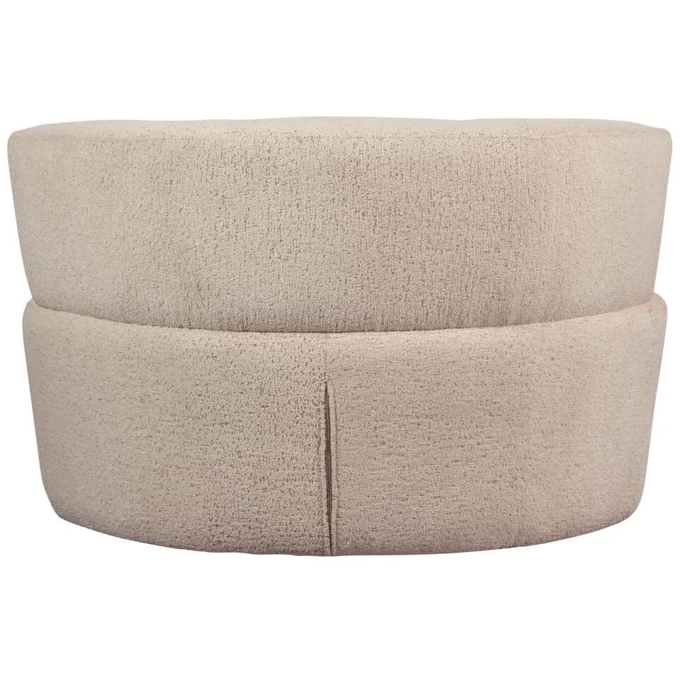 WOOOD Boris Fauteuil - Polyester - Warm Zand - 70x103x80