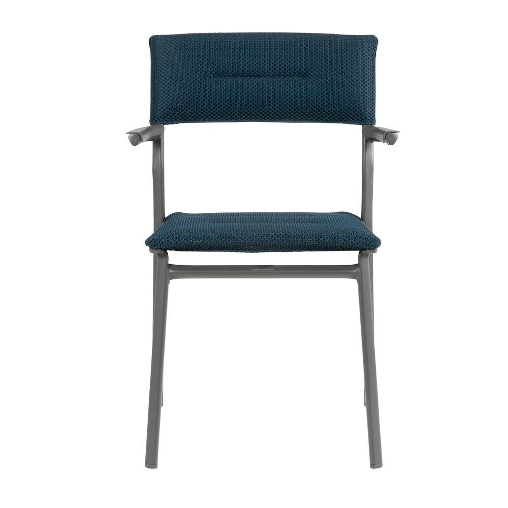 Gepolsterter Gartenstuhl Oron BeComfort® Blau Bleu Encre