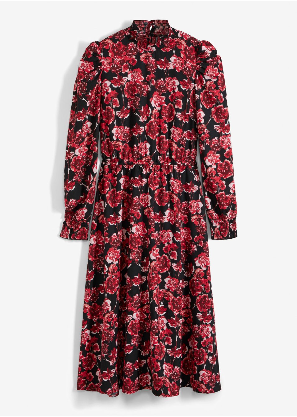 Robe midi à motif floral