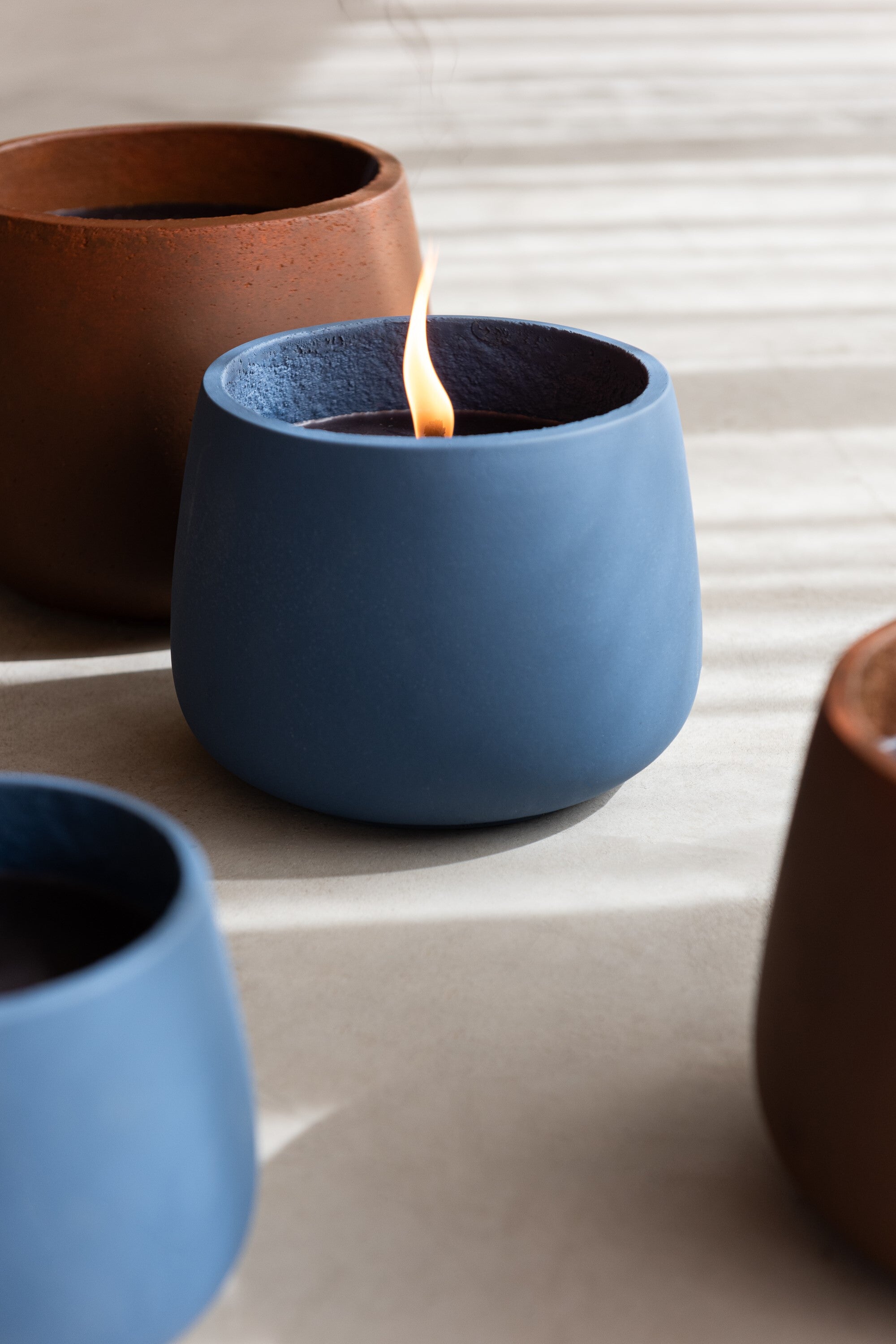 J-Line buitenkaars Cyra - cement - blauw - medium