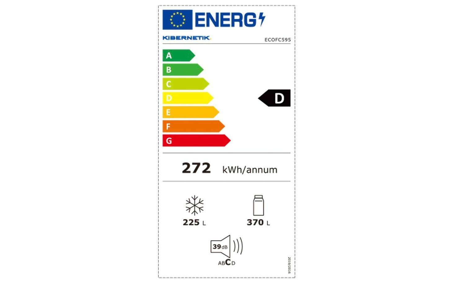 Foodcenter ECOFC595 Grau<br>Side by Side Kühlgerät