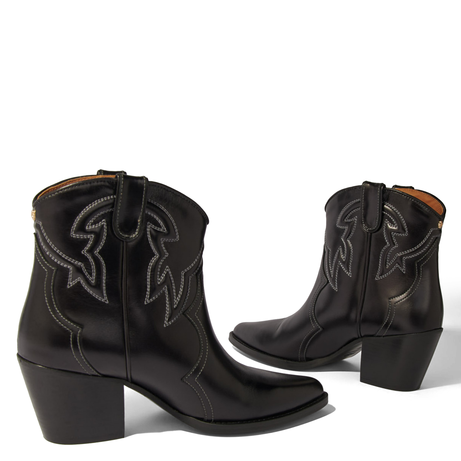 Bottines en cuir | Noir