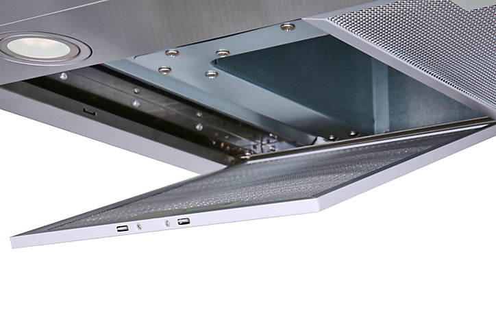 Hotte décorative Cooke & Lewis BH60SS 60 cm argent