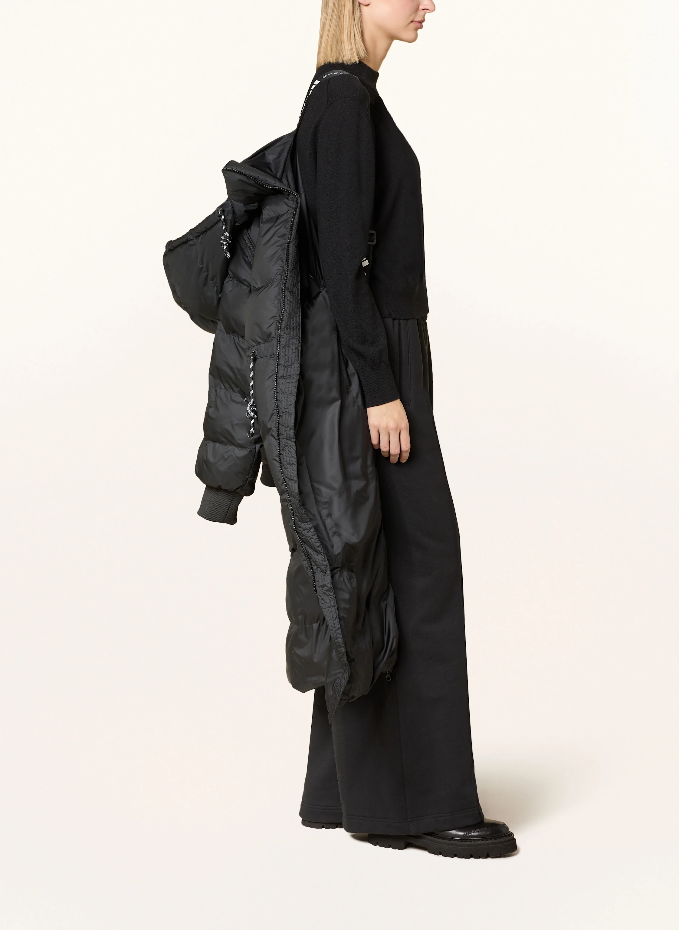 adidas by Stella McCartney Steppmantel mit abnehmbaren Ärmeln