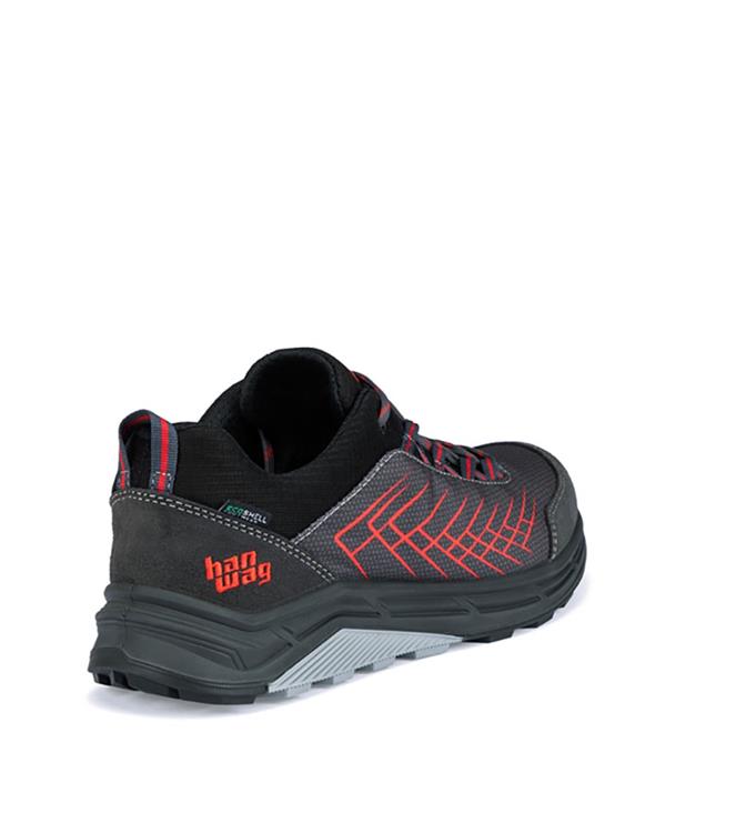 Hanwag Coastridge Low ES Asphalt-Red