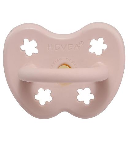 Hevea Schnuller - 0-3 mt. - Naturgummi - Powder Pink. Blumen