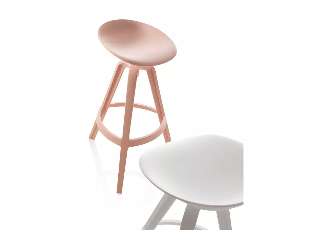Set de 2 Tabourets intérieur/extérieur COLBY rose