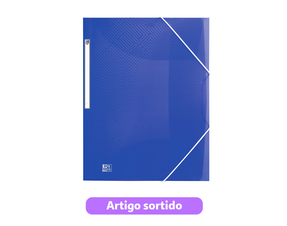 CAPA POLIPROPILENO A4 OXFORD URBAN COM ELÁSTICO CORES SORTIDAS
