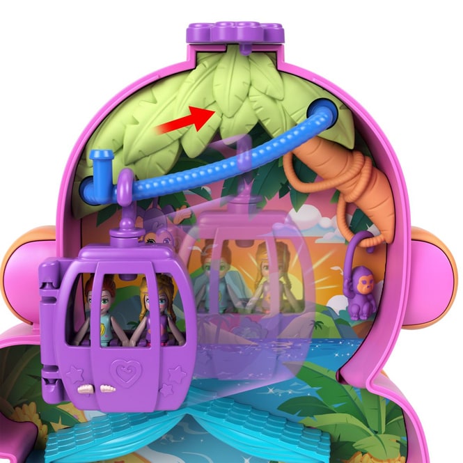 Polly Pocket - 35 Jahre - Affenmama und Baby - Spielset