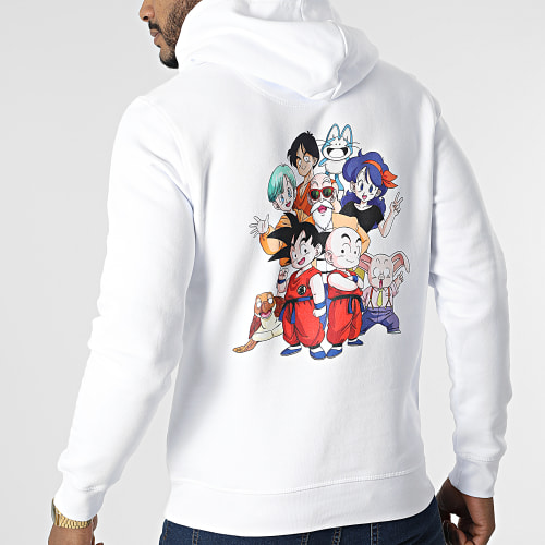Sweat Capuche Goku Fight Chest Blanc