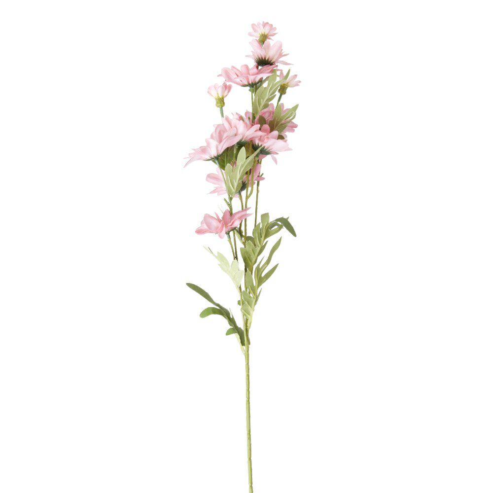 Fleur artificielle 3 tiges marguerite rose H75cm