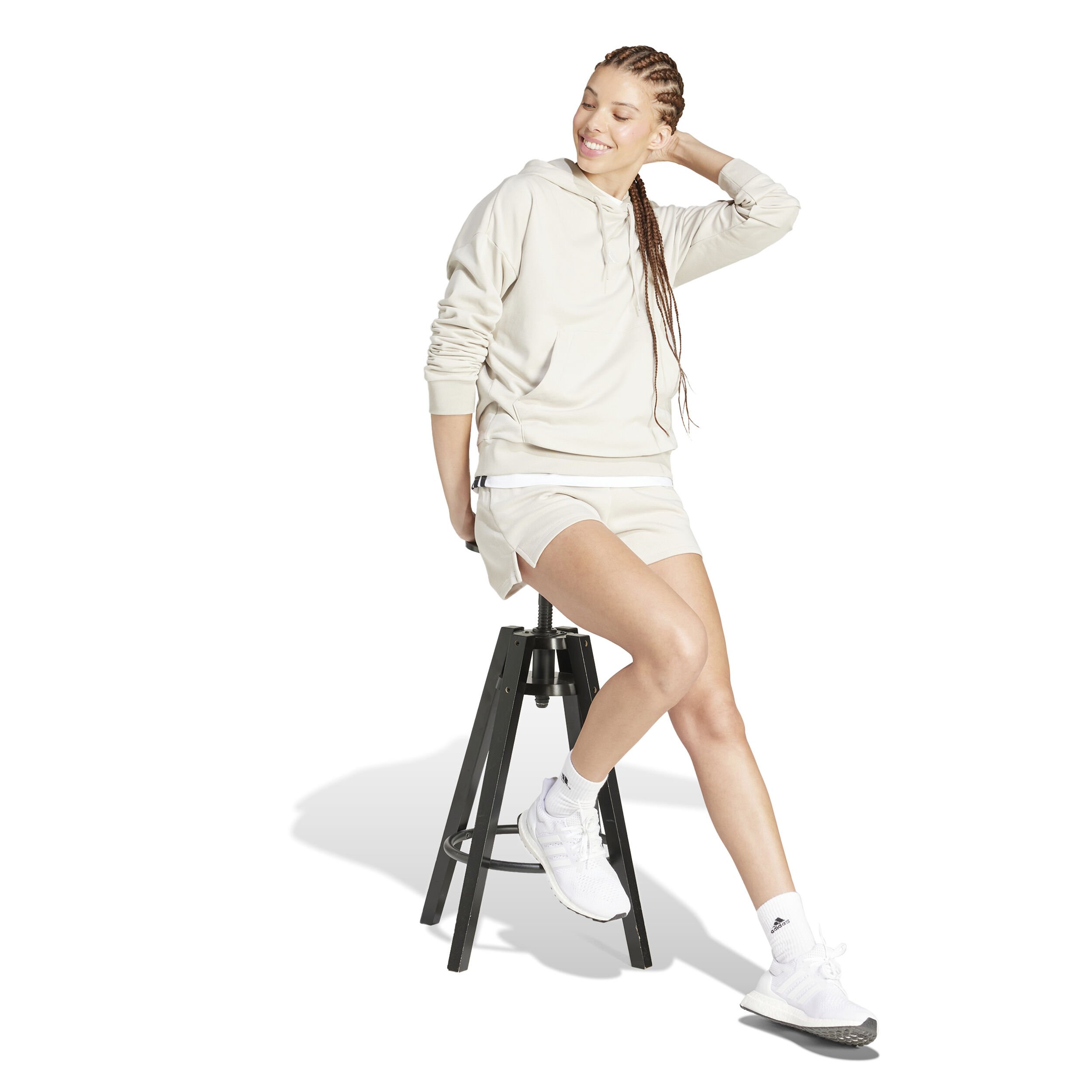 adidas Essentials Small Logo Sweat À Capuche Femmes - Gris
