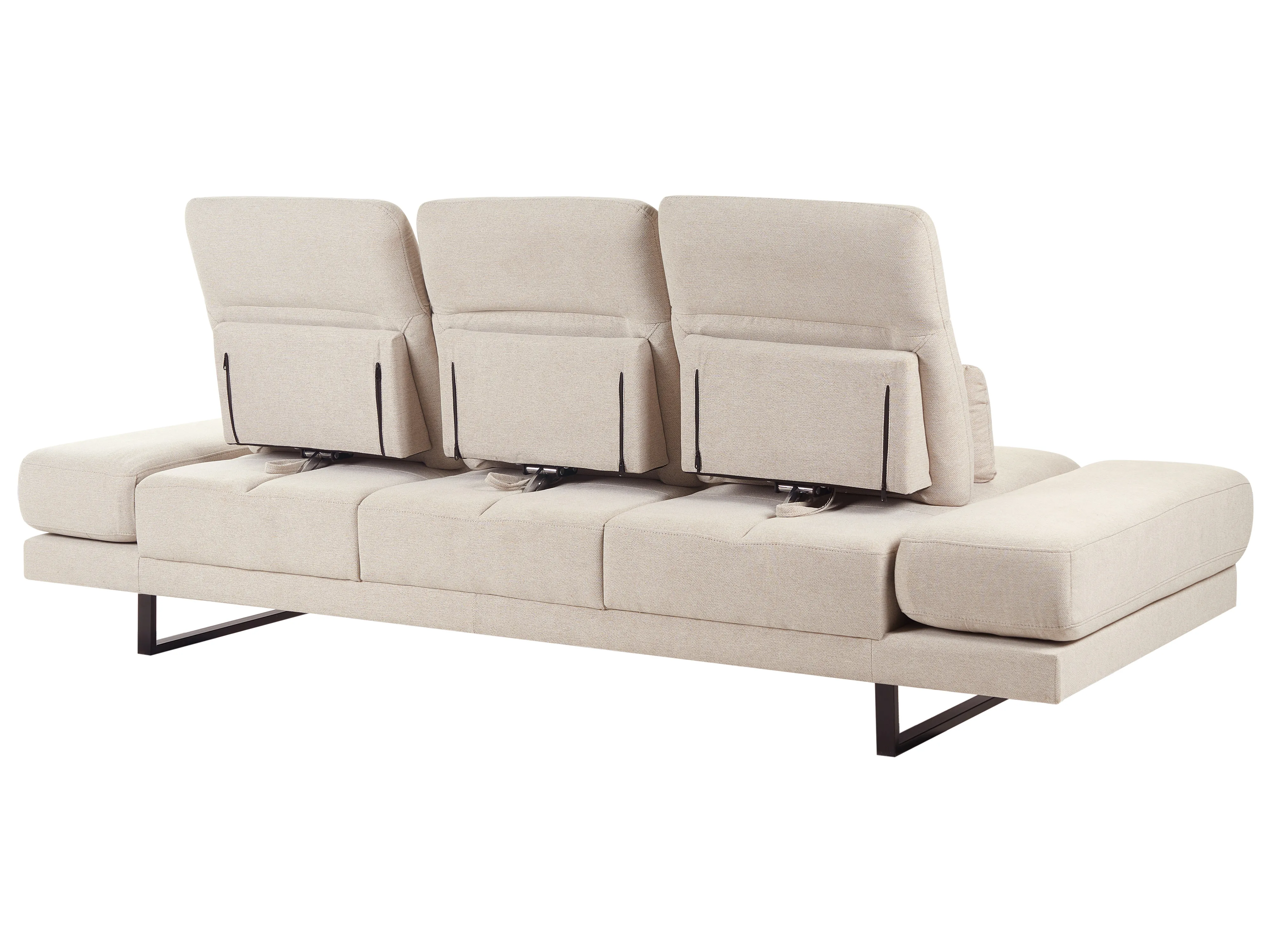Bank 3-zits IKAST Stof Beige