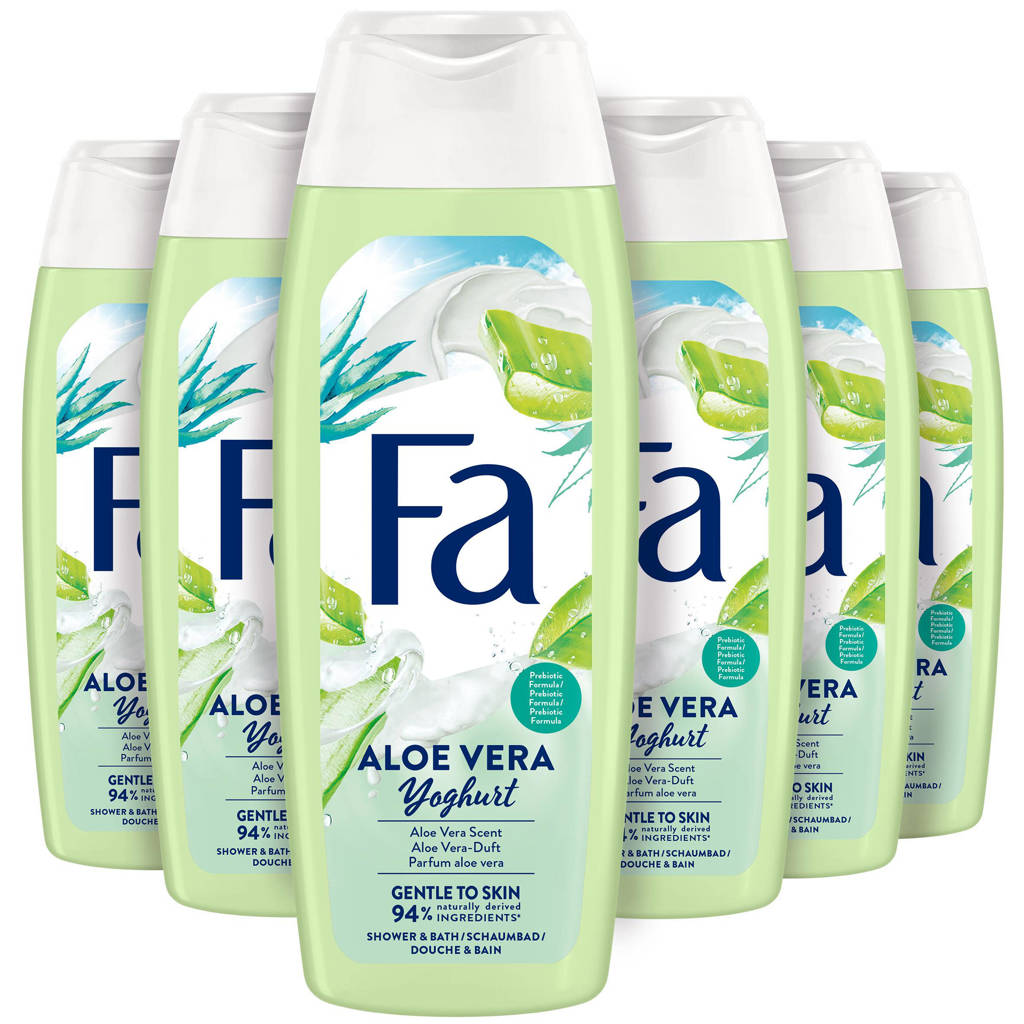 in de aanbiedingYoghurt Aloe Vera douchegel - 6 x 250 ml - voordeelverpakking