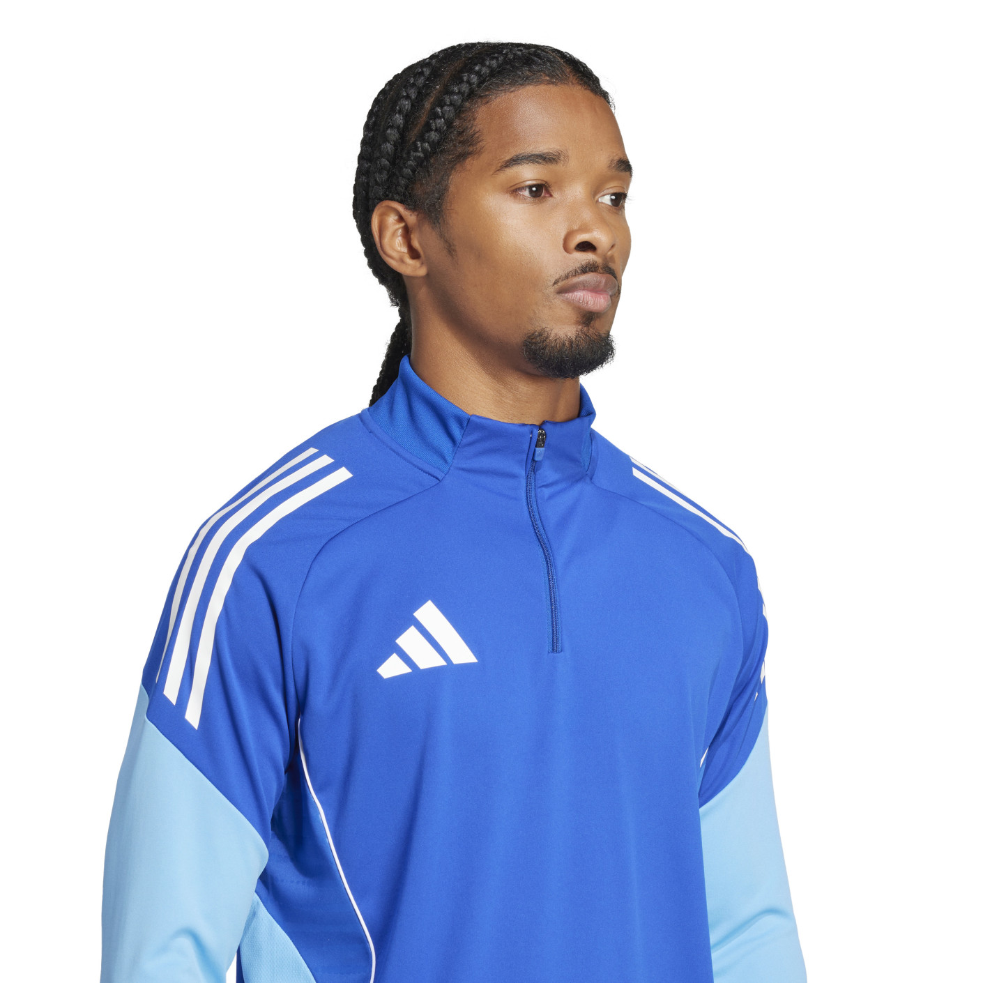 Adidas Tiro 25 Competition Trainingstrui 1/4-Zip Blauw Lichtblauw Wit