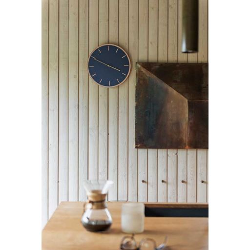 Hemverk Oak Vægur, Smokey Blue/Gold, Ø28 cm