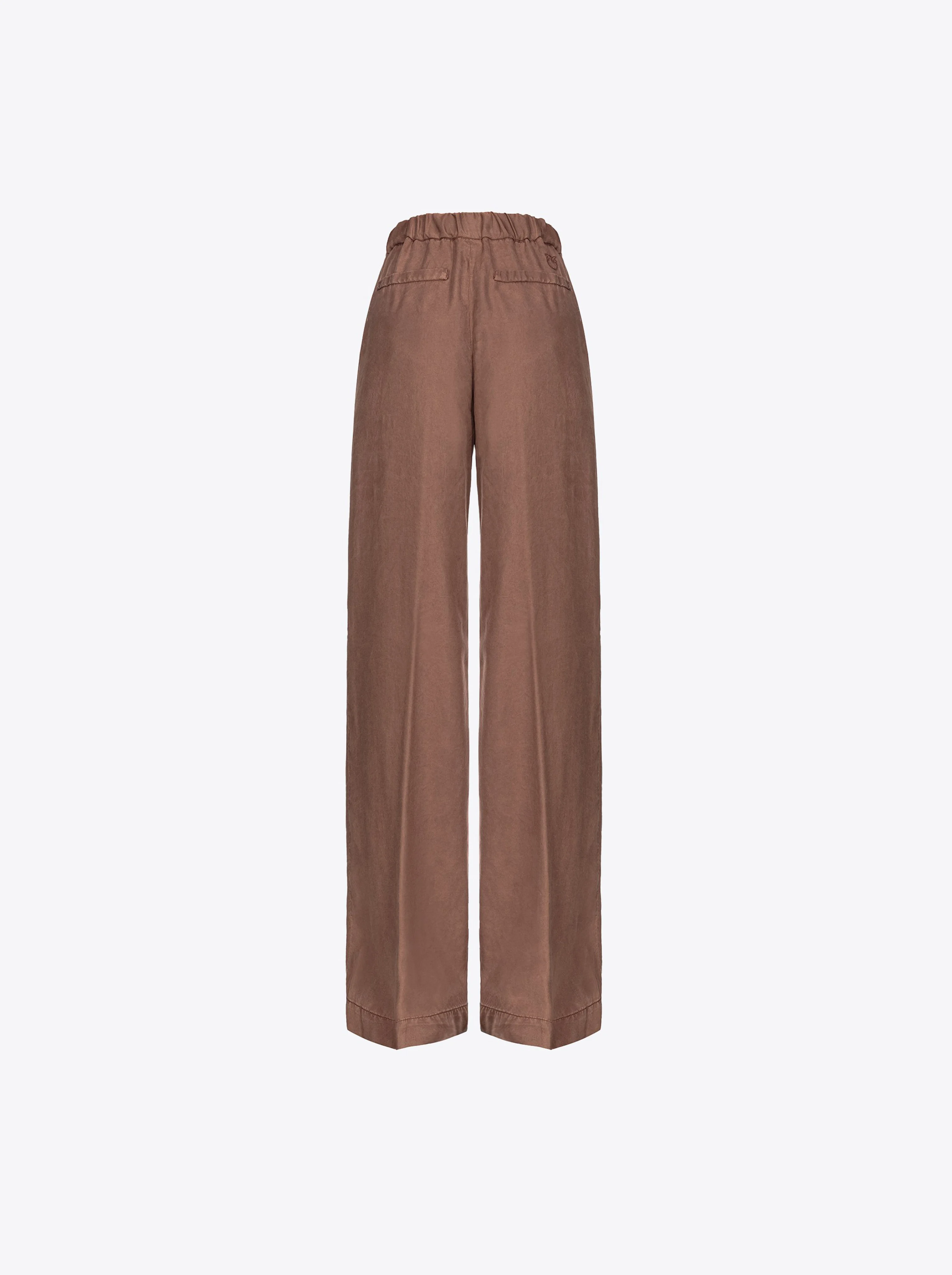 Pantalon wide leg | Marron