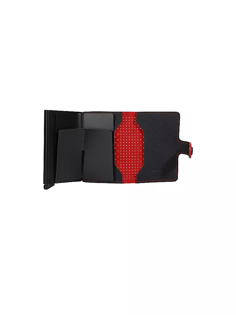 SECRID Geldbörse - Miniwallet Perforated Mini Black schwarz