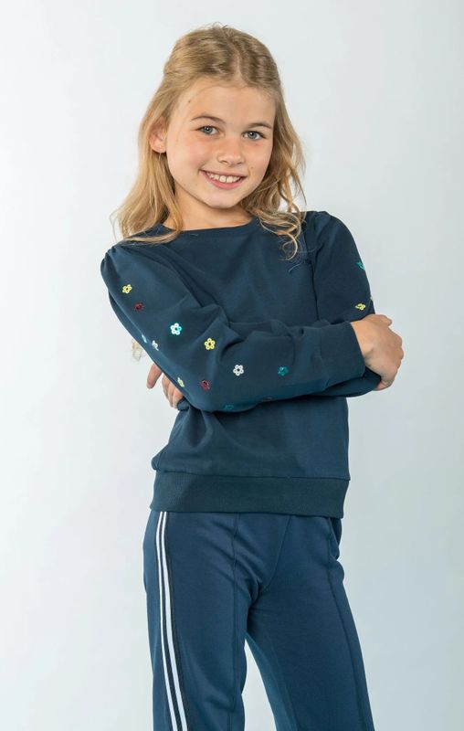 B.Nosy Meisjes sweater scottie navy