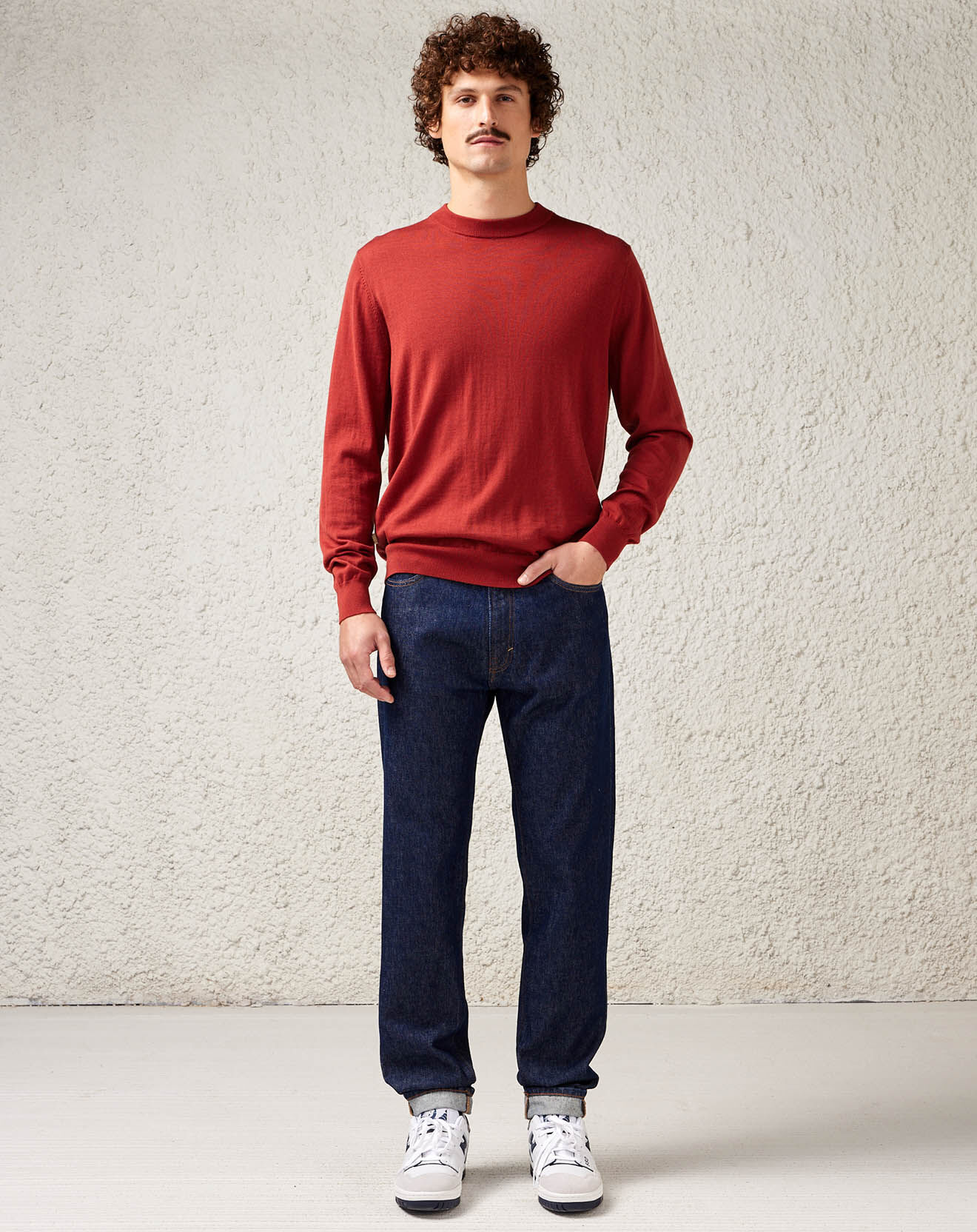Bellerose Jean slim en Toile de Coton organique Peeg bleu foncé