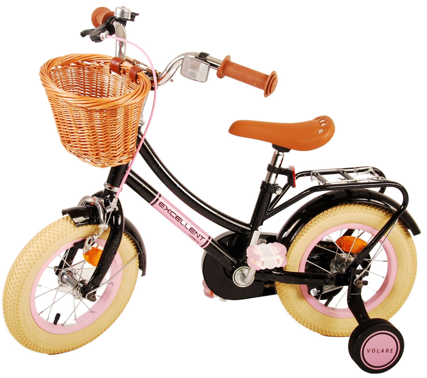 TPFSports Excellent Kinderfahrrad - Mädchen - 12 Zoll - Rücktritt + Handbremse - Grün