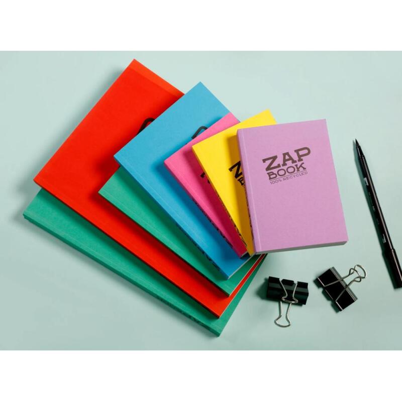 Zap Book carnet collé 160F A6 80g - Aléatoire