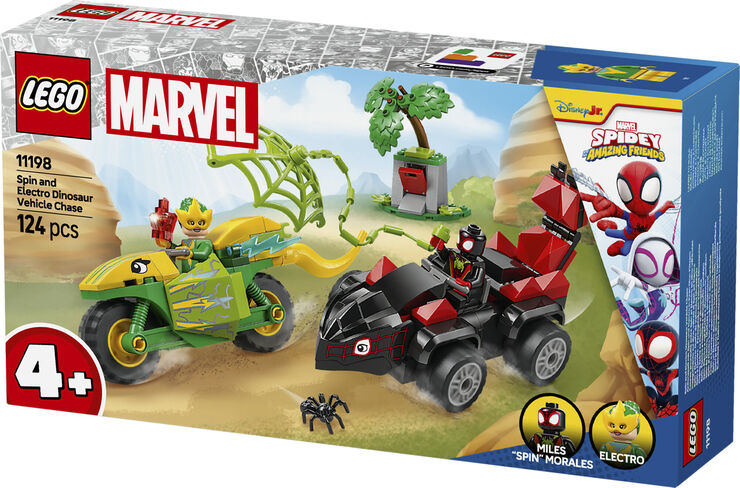 Lego Spin og Electros jagt i dinosaurkøretøjer 11198