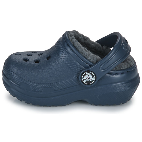 Crocs - CLASSIC LINED CLOG T - Marine / Gris