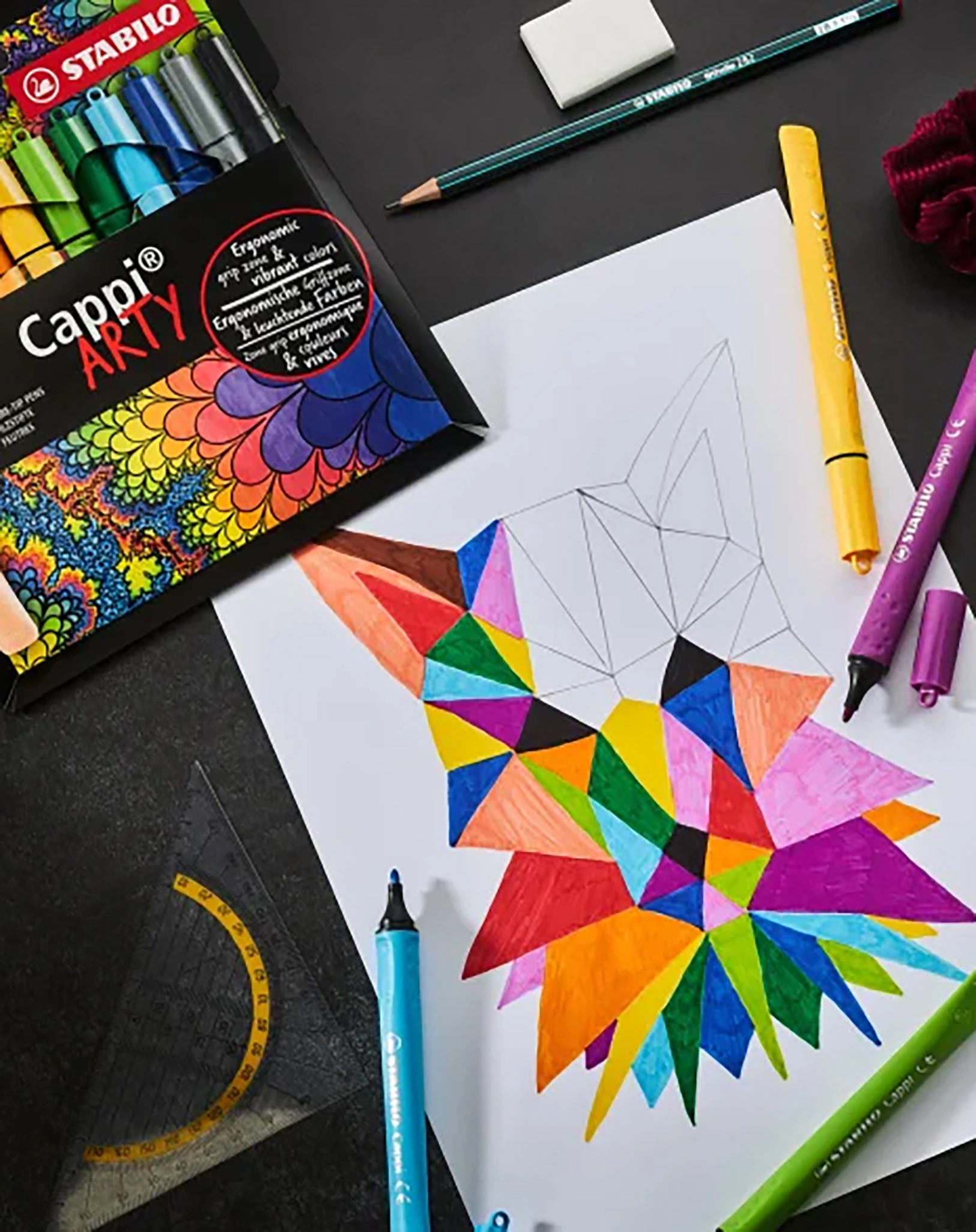 Filzstift STABILO® Cappi ARTY 12er-Pack