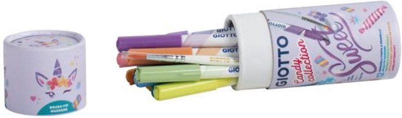 Giotto - Kleurpotloden - Veelkleurig - Set van 12 Candy Soft Markers