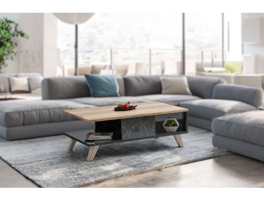 CONCEPT1 - Table basse Été O2030 chene marbre