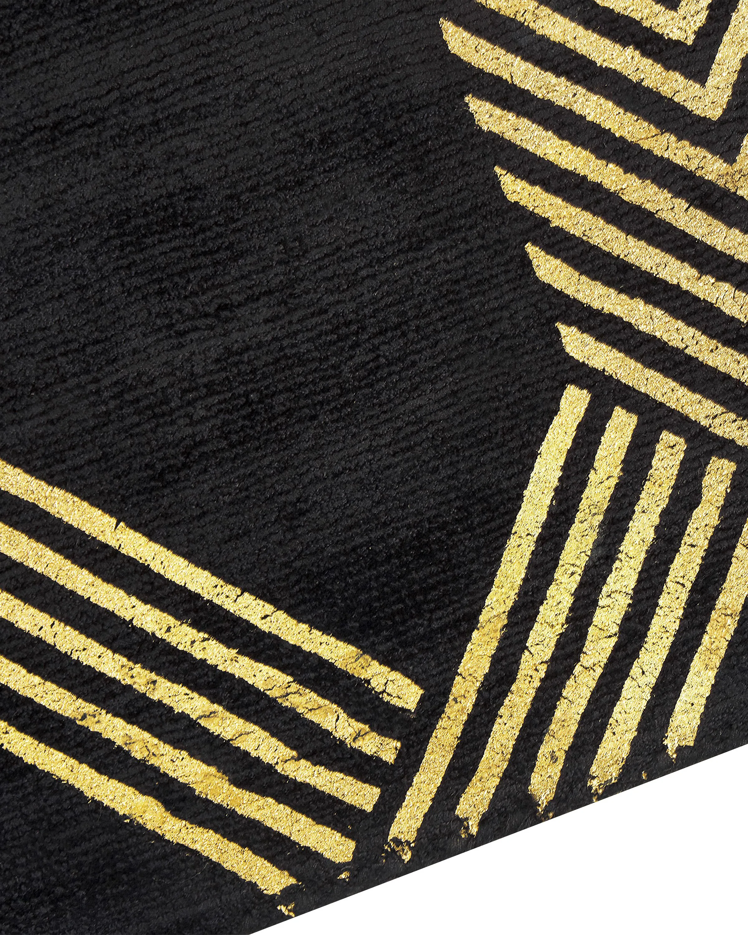 Vloerkleed VEKSE Zwart 160 x 230 cm Viscose