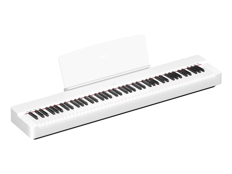 Yamaha E-Piano P-225WH Kompaktes Digitalpiano mit Klang und Funktionen für fortgeschrittene Spieler