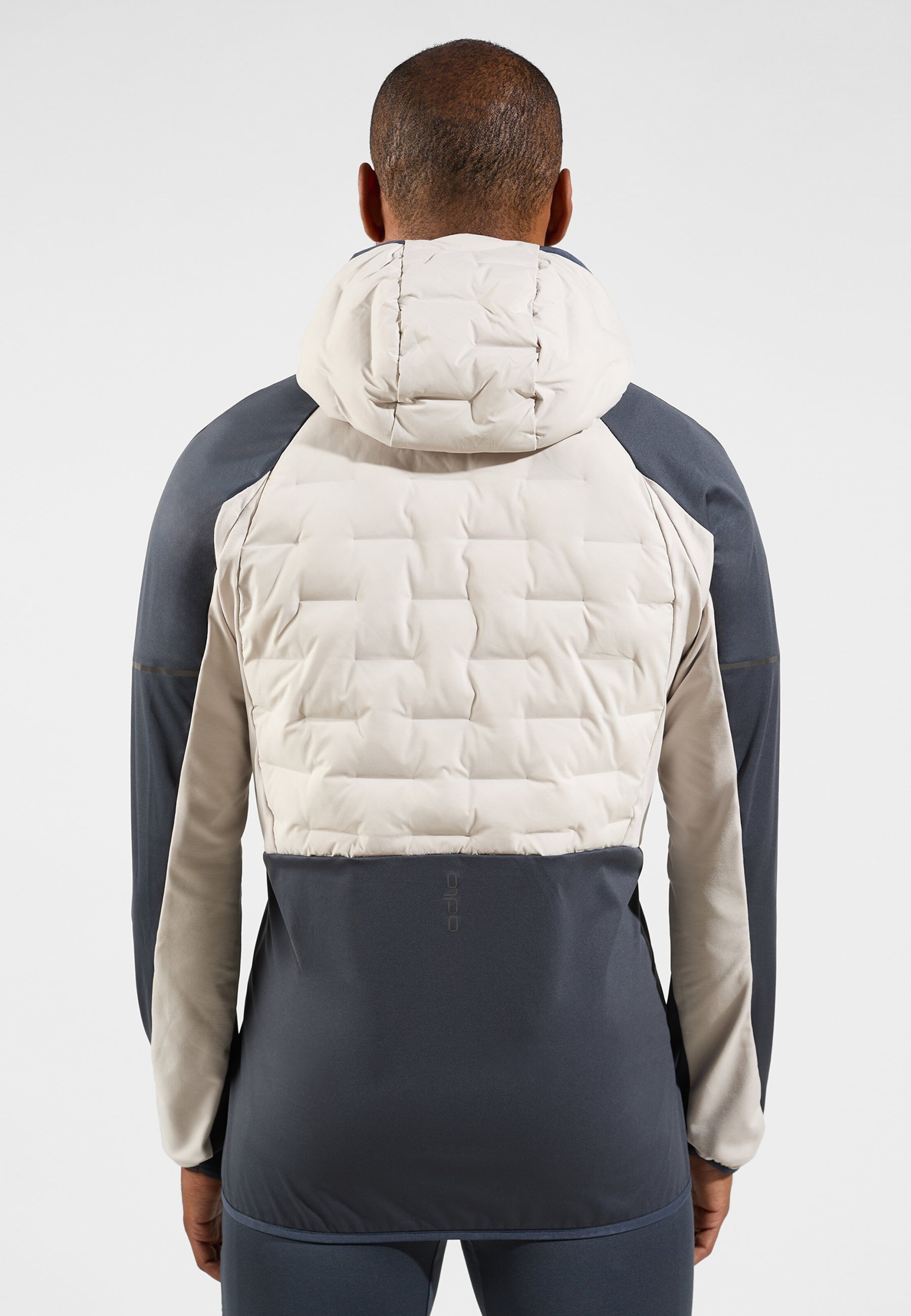 Zeroweight Insulator Laufjacke in silver cloud - india ink
