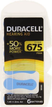 Duracell Easytab Hoorbatterij Da675 6 Blauw