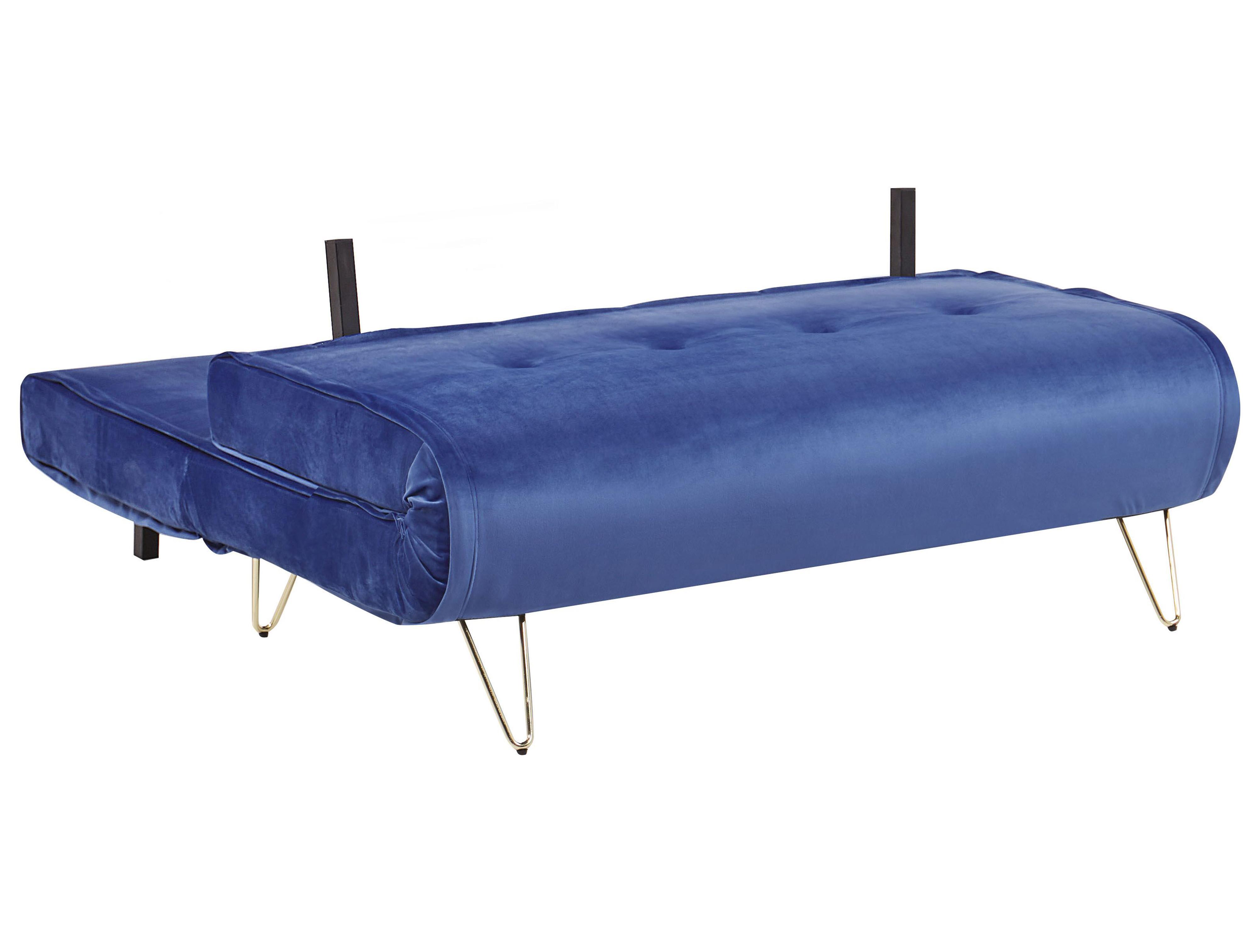 Bankenset 3-zits VESTFOLD Fluweel Marineblauw
