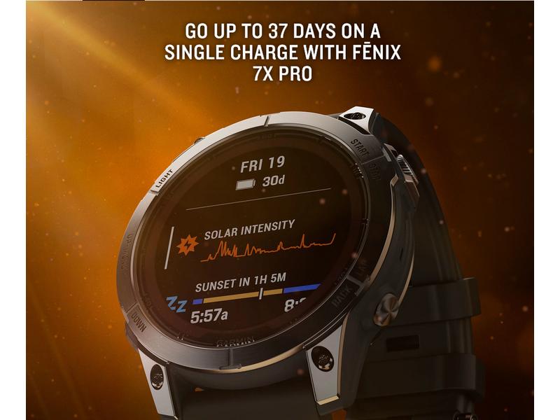 GARMIN GPS-Sportuhr Fenix 7 Pro – Solar Edition Multisportuhr