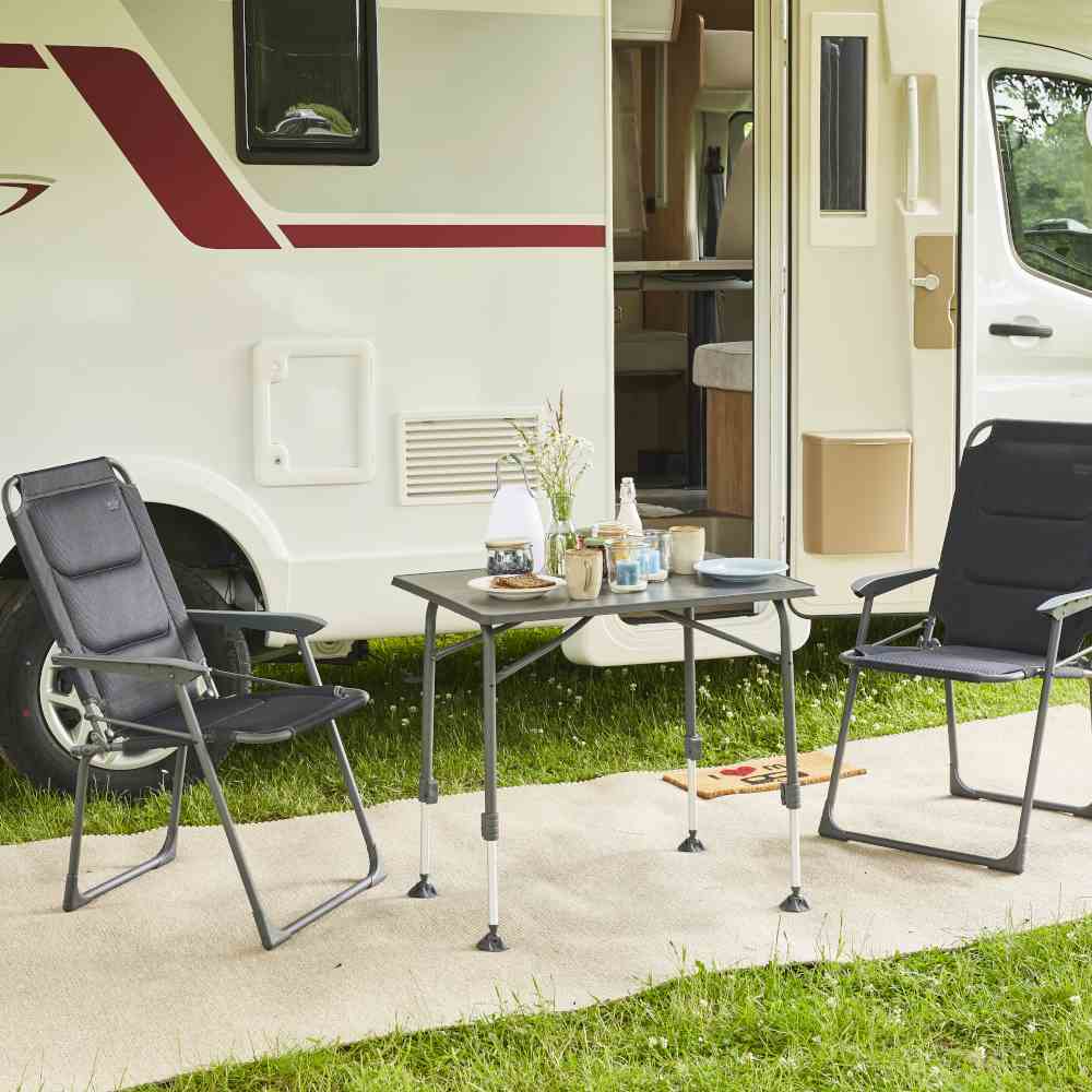 Campingstuhl PREMIUM - anthrazit - klappbar