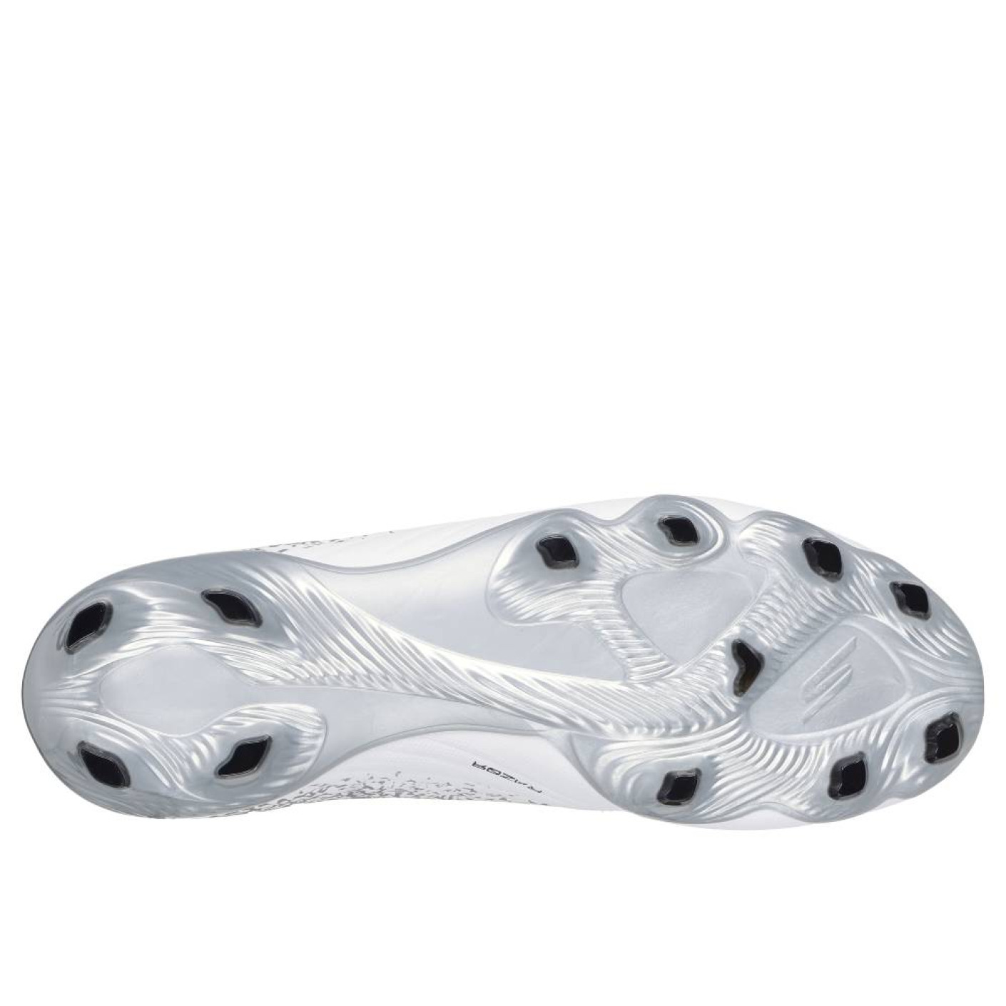 Skechers Razor 1.5 Academy Gras Voetbalschoenen (FG) Wit Zilver Zwart