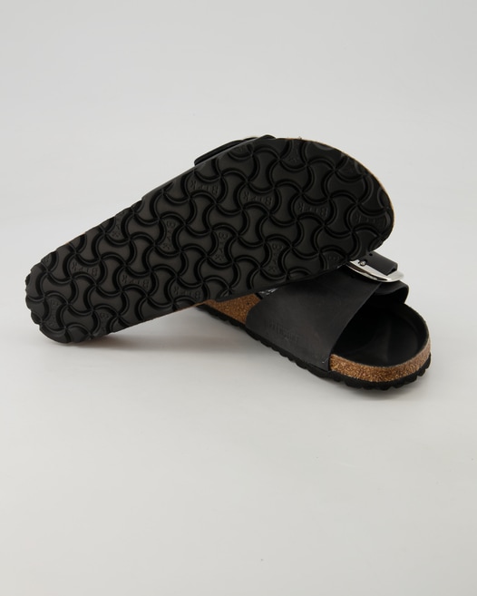 Birkenstock Madrid Big Buckle Pantoletten in Schwarz