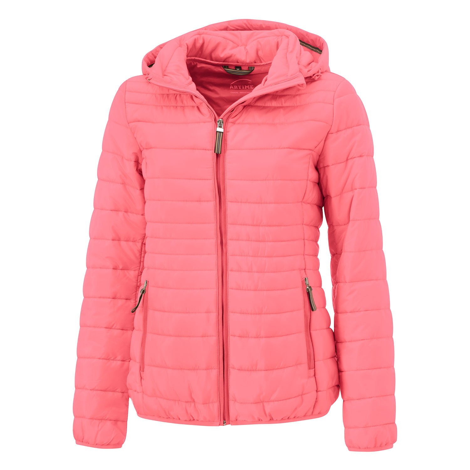 Steppjacke mit abnehmbarer Kapuze