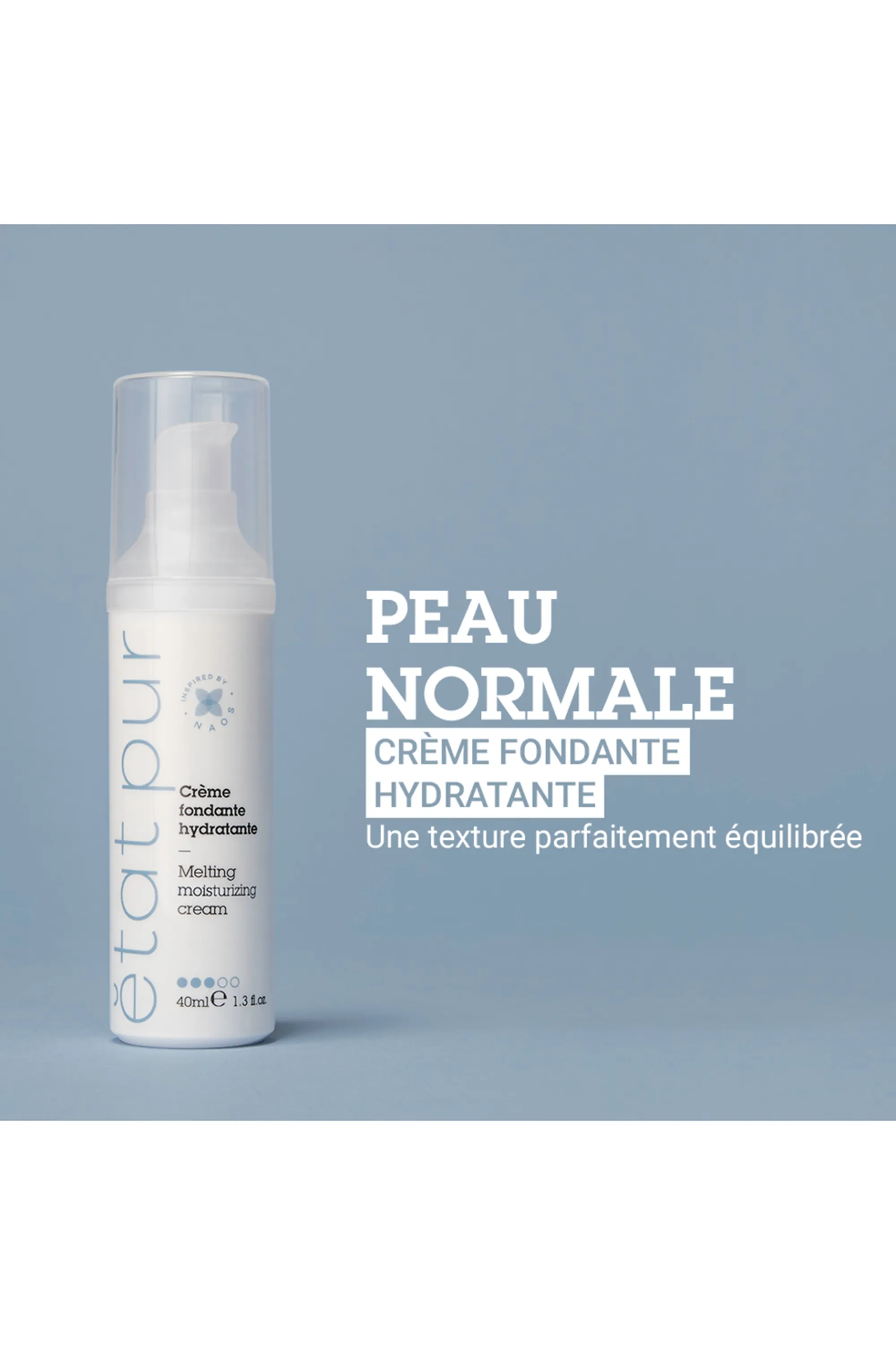 Etat Pur Crème fondante hydratante visage et cou-40 ml