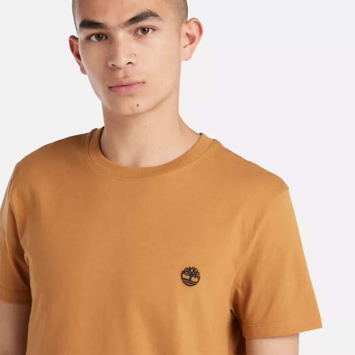 T-shirt coupe slim Dunstan River pour homme en orange